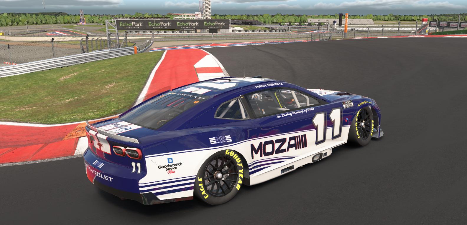 Preview of Chevy Z1 MOZA Blue White Stripes by Mark Bishop2