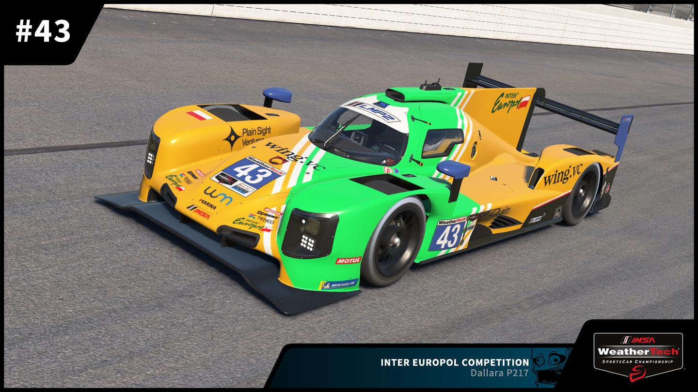 Preview of #43 Inter Europol Competition Dallara P217 2026 IMSA Weathertech SportsCar Championship by Zack W Gould