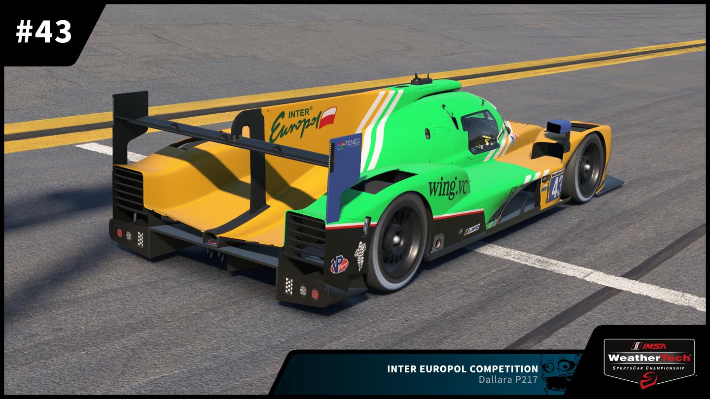 Preview of #43 Inter Europol Competition Dallara P217 2026 IMSA Weathertech SportsCar Championship by Zack W Gould