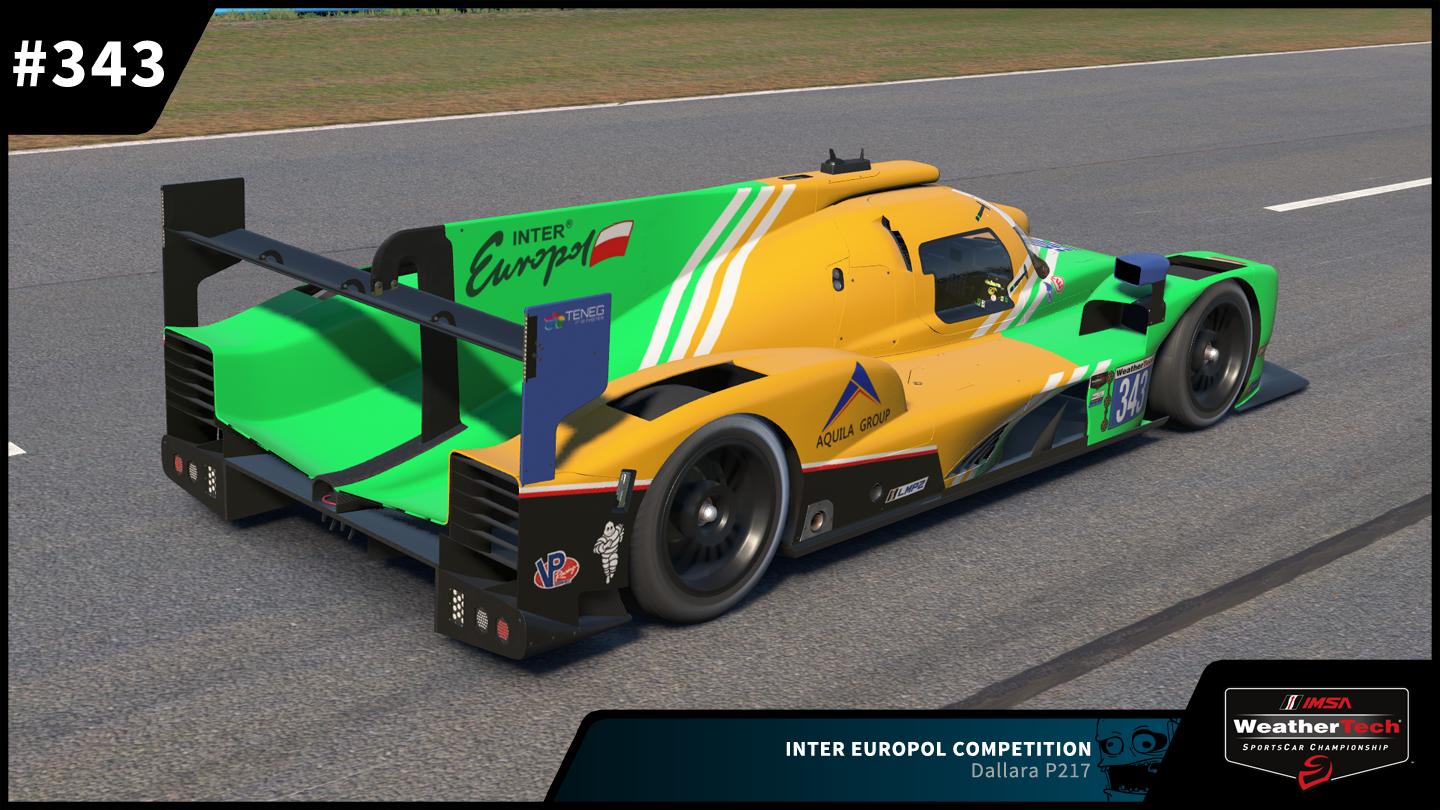 Preview of #343 Inter Europol Competition Dallara P217 2026 IMSA Weathertech SportsCar Championship by Zack W Gould