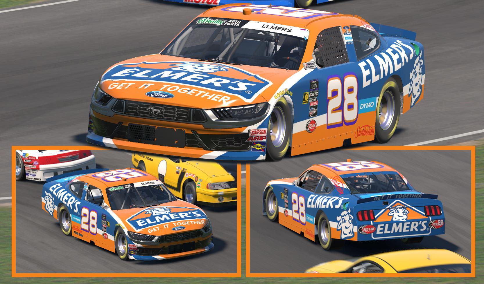 Preview of Nascar Xfinty Elmers by Clyde Coman