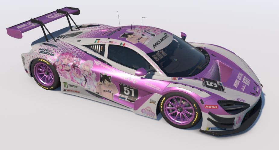 Preview of Mirai United VRT - Pink | Mclaren 720s GT3 EVO by Asa Nyanpire