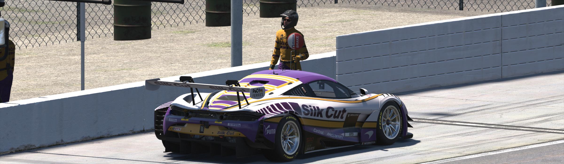 Preview of Silk Cut McLaren 720s GT3 EVO ..... NO# by Bernie Mobbs