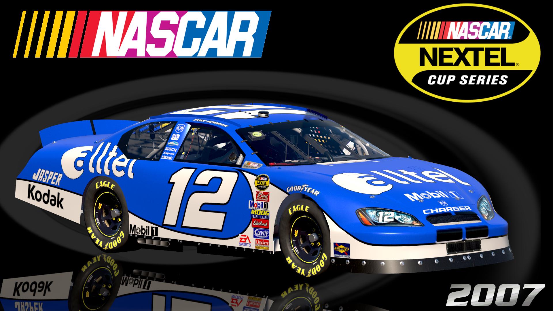 Preview of #12 Ryan Newman 2007 Alltel Dodge Charger Sim Stamped Number by Christian Budd