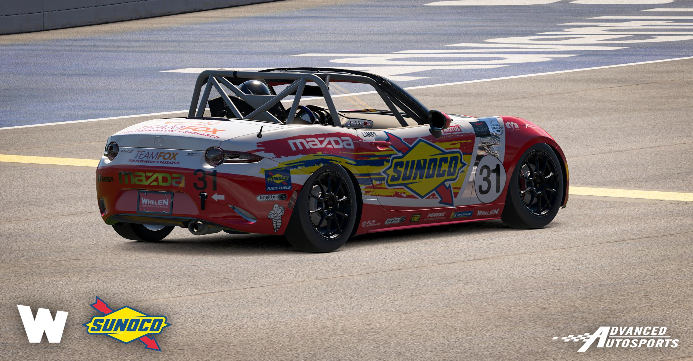 Preview of Ethan Lampe 2026 Whelen Mazda MX-5 Cup Scheme by Jackson Menchu