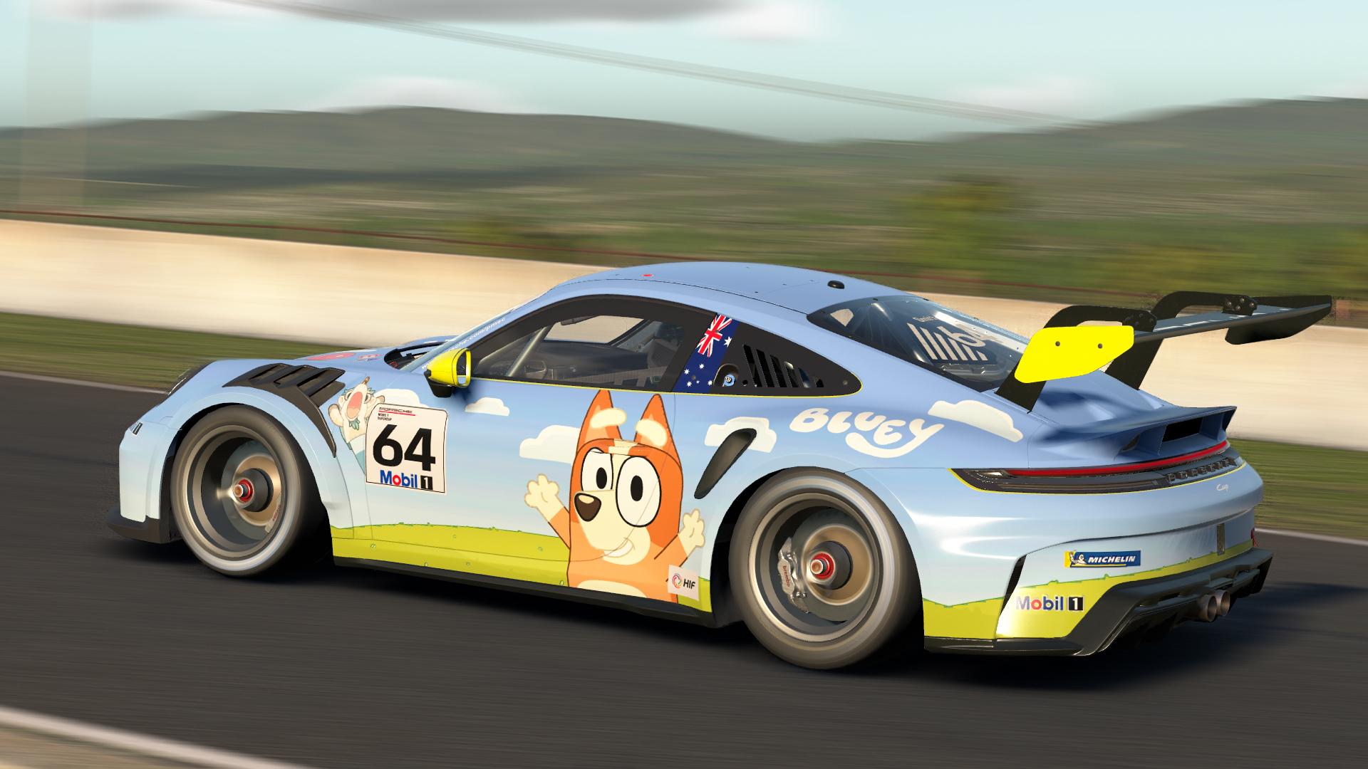 Preview of Bluey Porsche Cup by William Smith21