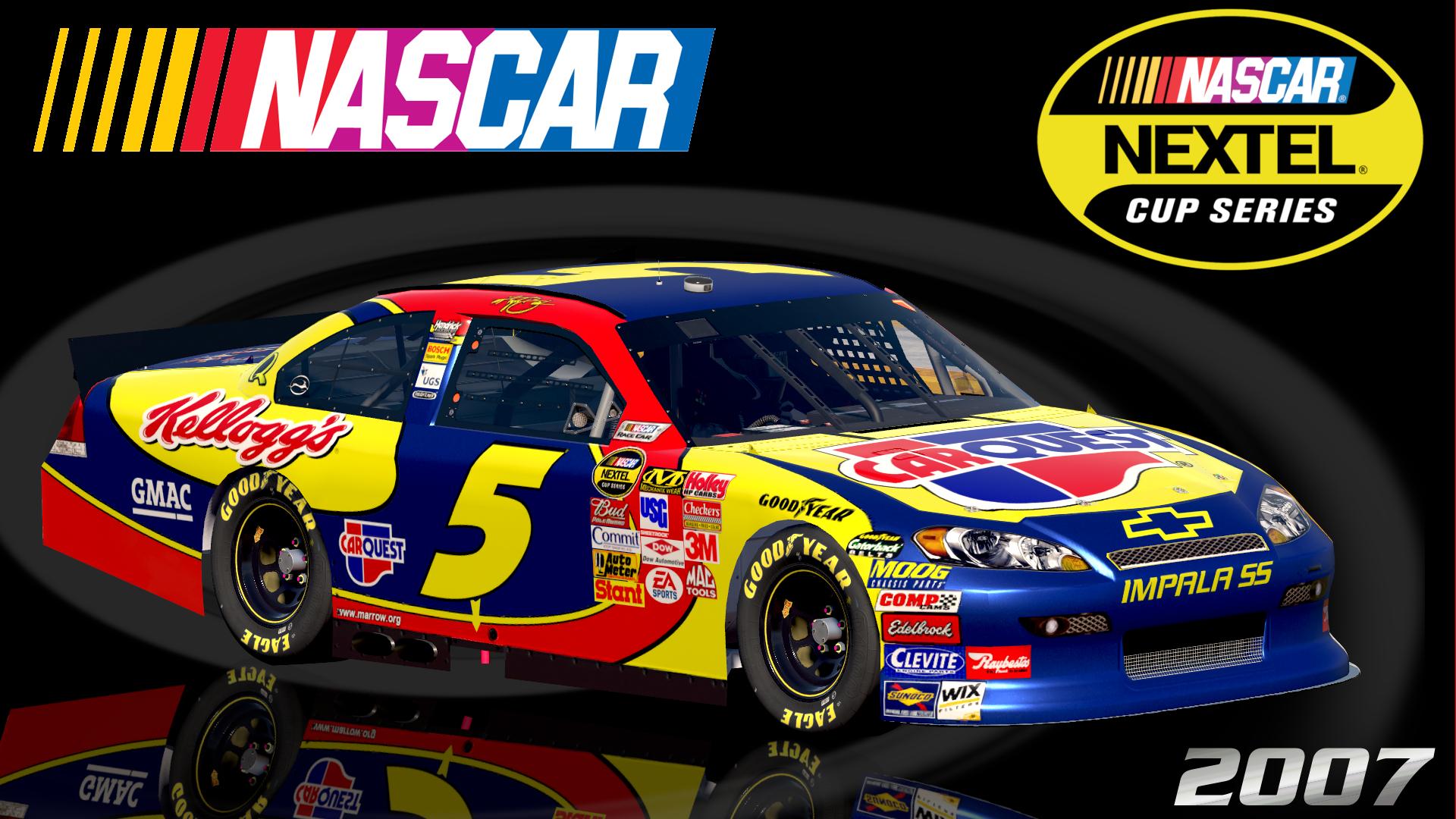 Preview of #5 Kyle Busch 2007 Carquest Impala SS COT Sim Stamped Number by Christian Budd