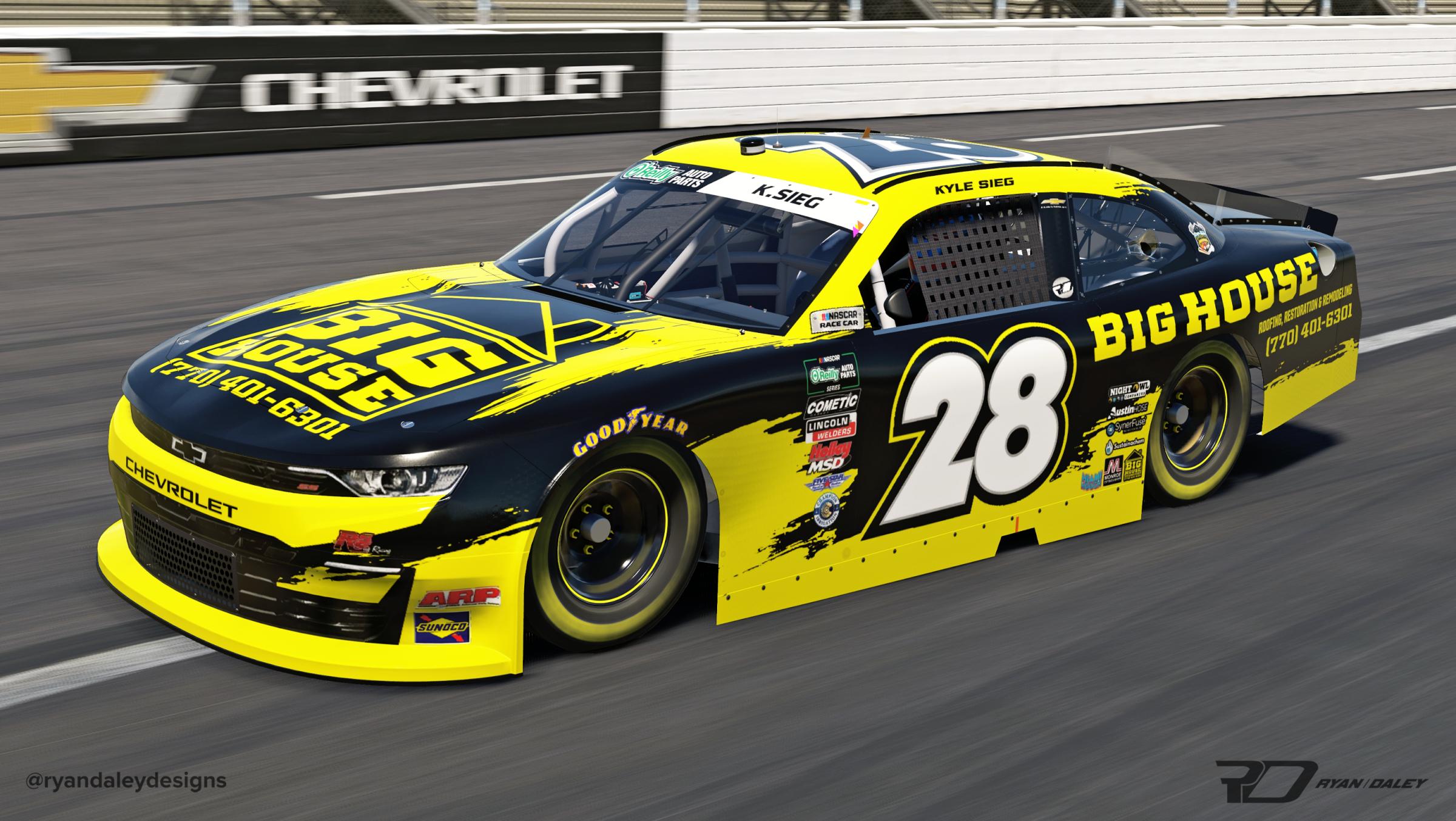 Preview of Official 2026 #28 Kyle Sieg Big House Construction No Numbers by Ryan Daley