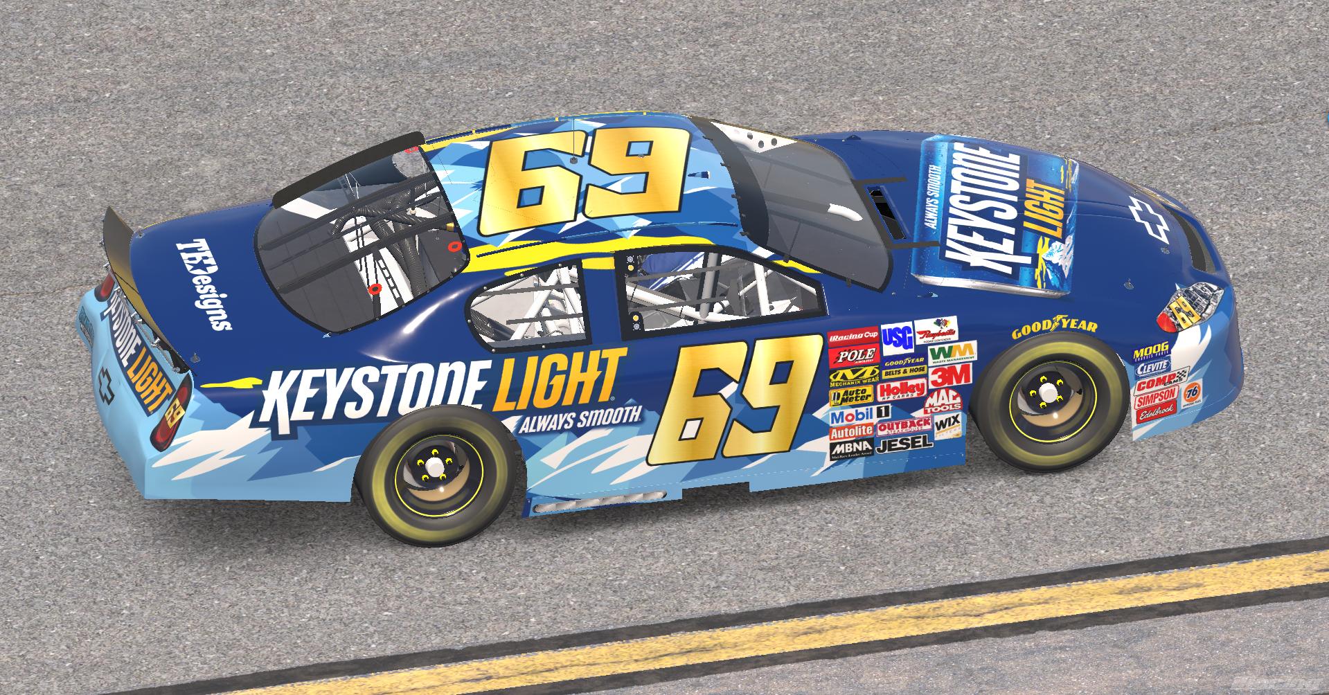 Preview of 2026 - #69 - SS - Johnathan Melicia - Keystone Light - 2026 Gen4 Cup Series by Teejay Handley