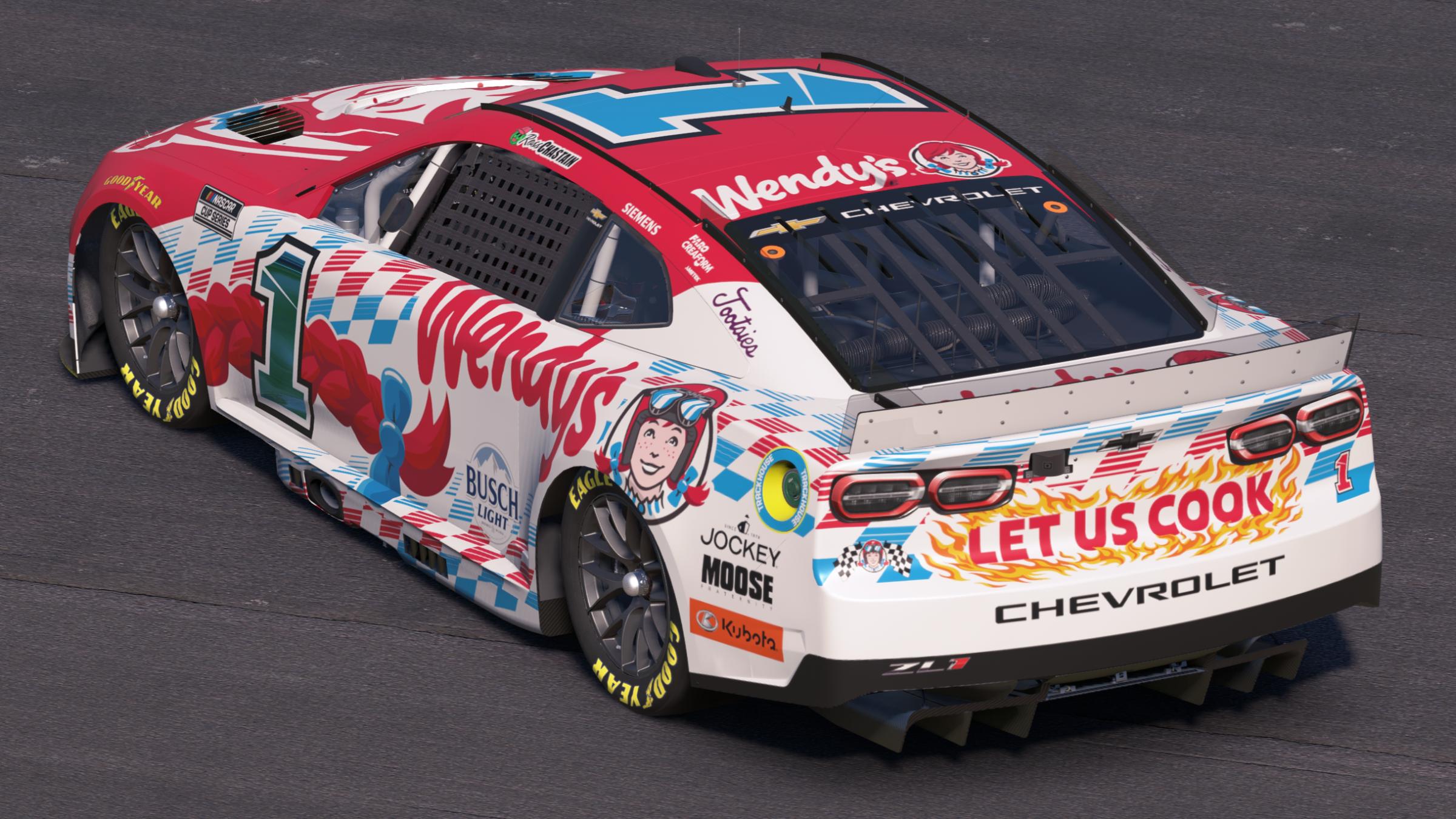 Preview of Ross Chastain Trackhouse Racing Wendys by Mick J.