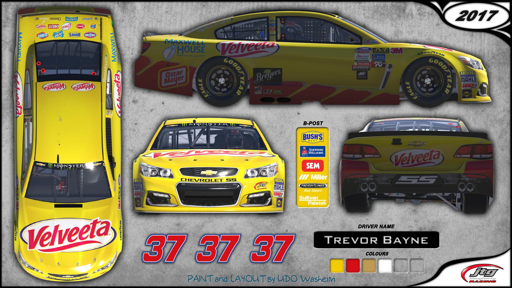Preview of CUP #37 Chris Buescher Velveeta 2017 by Udo Washeim