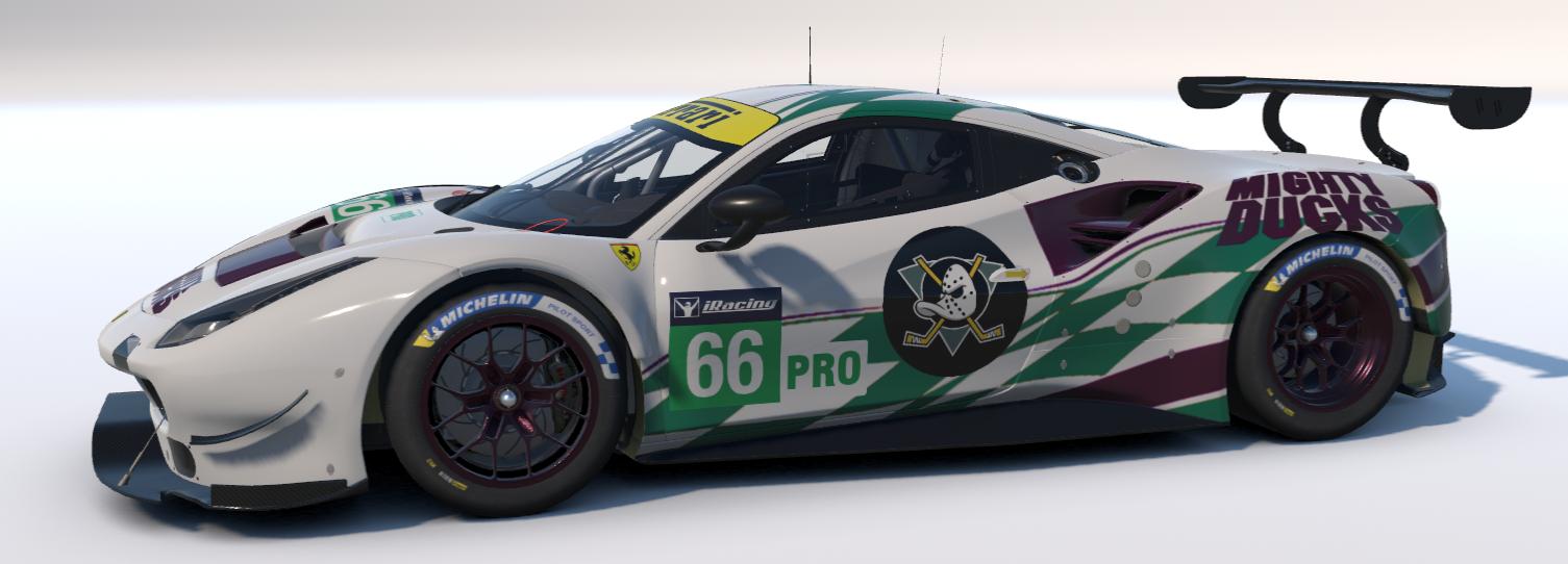 Preview of Mighty Ducks Ferrari 488 GTE by Scott Leitner2