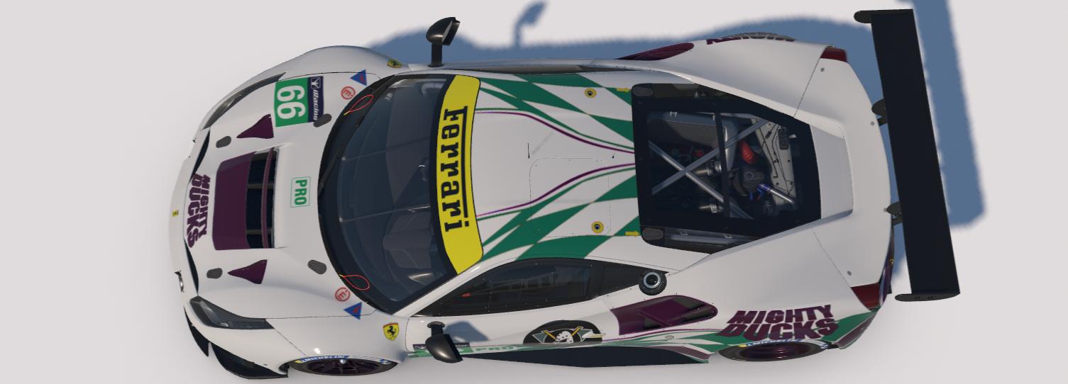 Preview of Mighty Ducks Ferrari 488 GTE by Scott Leitner2