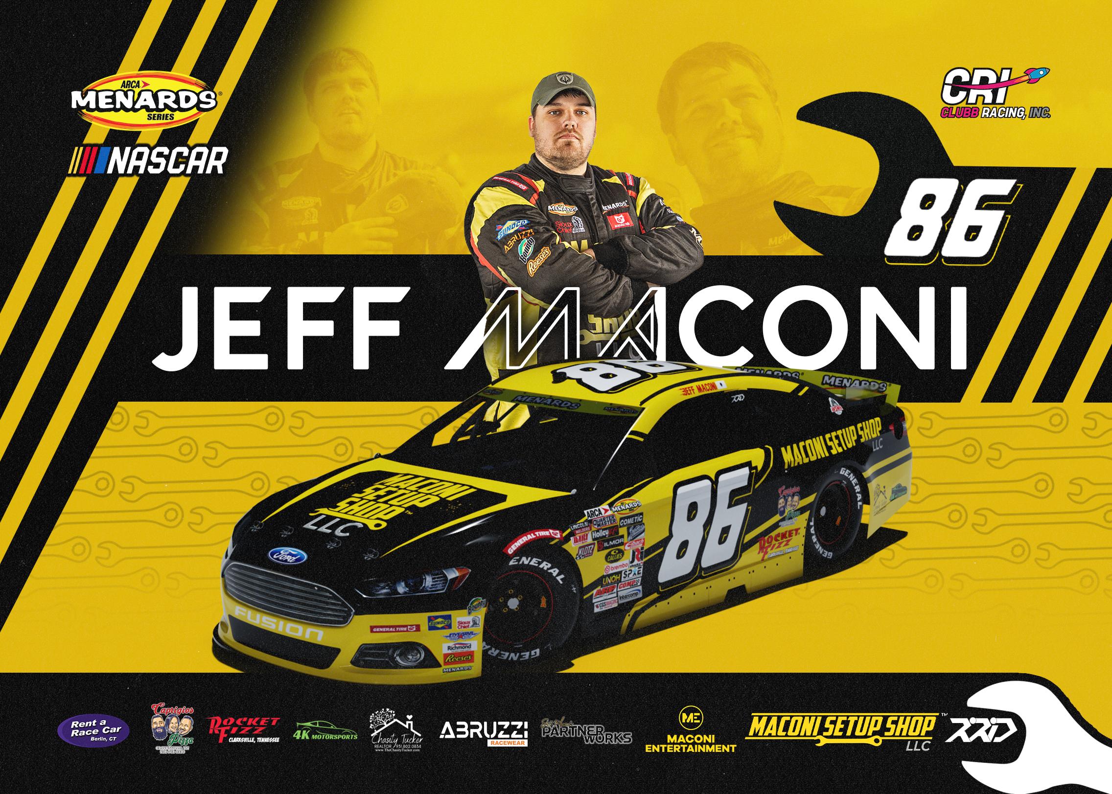 Preview of Jeff Maconi Phoenix 2026 - CUSTOM NUMBER - #86 ARCA Ford Fusion by Jeffrey Maconi