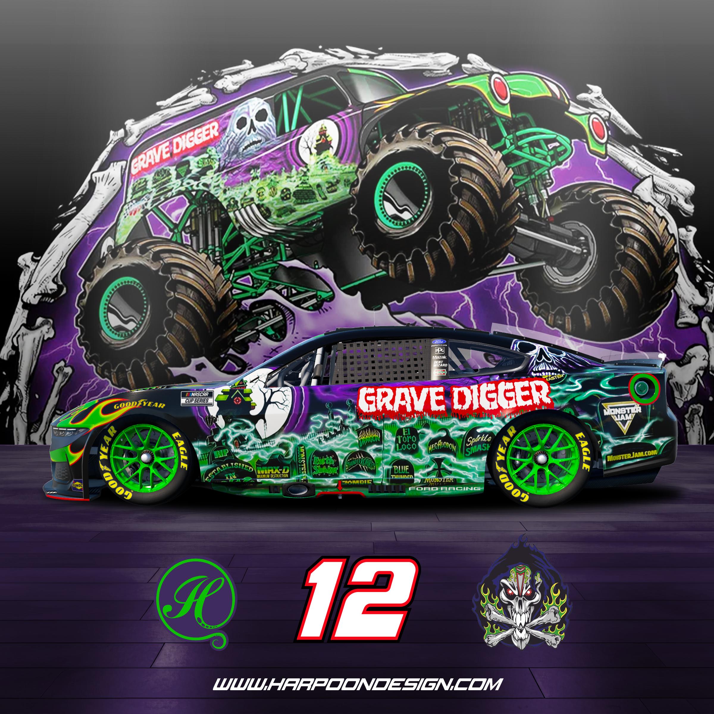 Preview of 2026 Grave Digger Ford Mustang Nextgen No Num by Brantley Roden