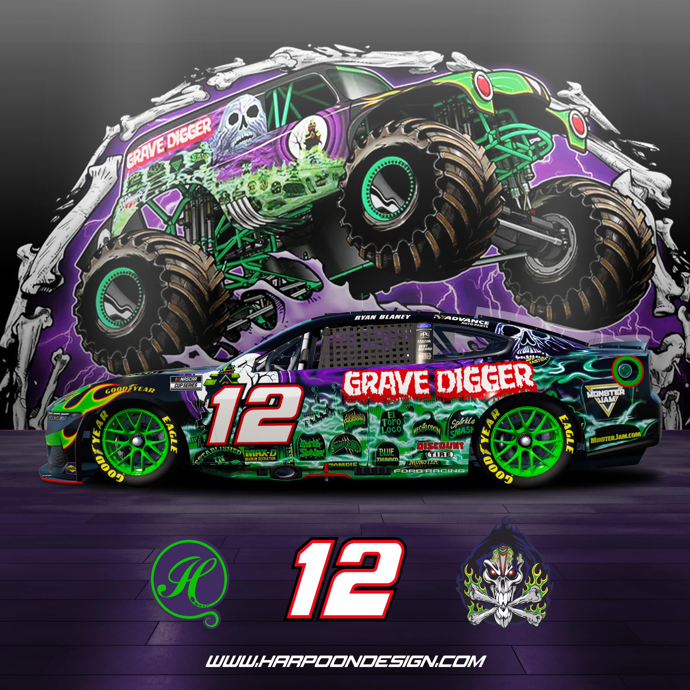 Preview of 2026 Grave Digger Ford Mustang Nextgen Blaney Fantasy by Brantley Roden