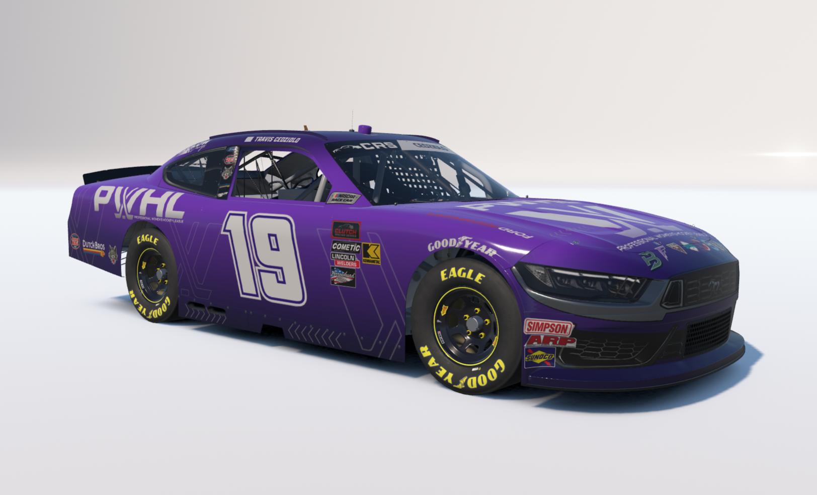 Preview of Professional Womens Hockey League PWHL NASCAR Xfinity Ford Mustang by Travis C.