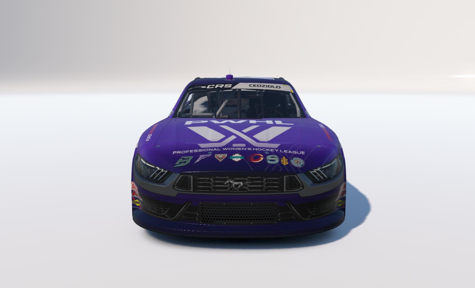 Preview of Professional Womens Hockey League PWHL Custom Number Spec Map NASCAR Xfinity Ford Mustang by Travis C.