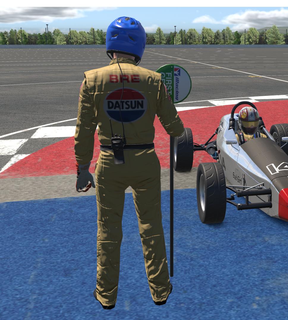 Preview of BRE Datsun suit by Bruce Funderburg