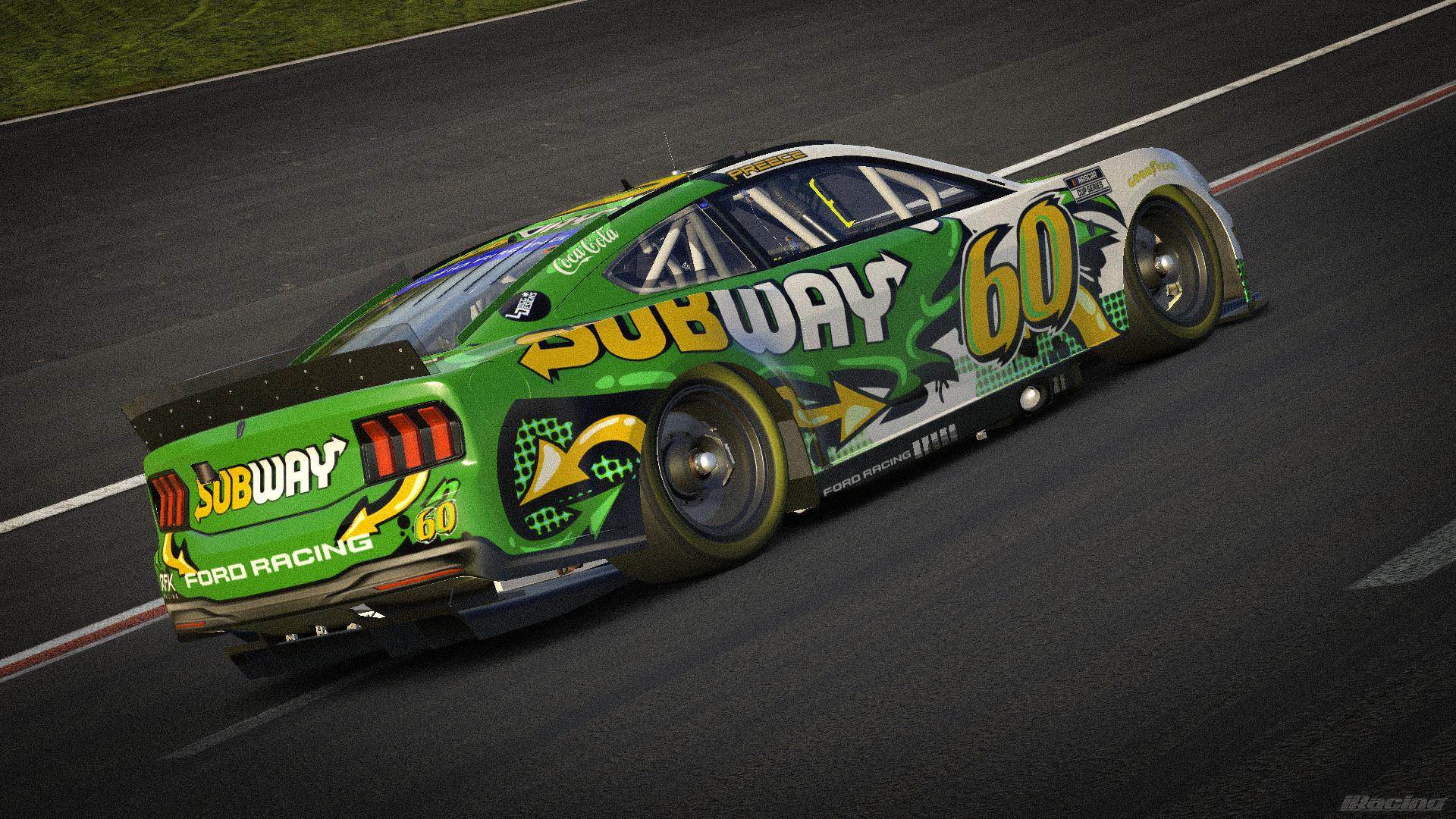 Preview of (2026) #60 Ryan Preece Subway Ford Mustang Concept by Luke G.