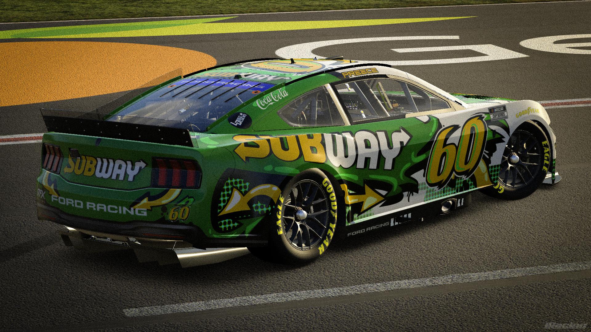 Preview of (2026) #60 Ryan Preece Subway Ford Mustang Concept by Luke G.