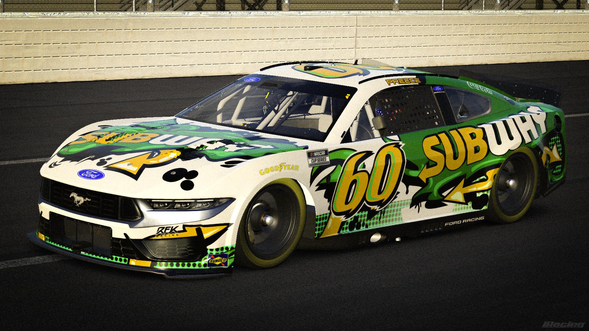 Preview of (2026) #60 Ryan Preece Subway Ford Mustang Concept (Sim-Stamped) by Luke G.