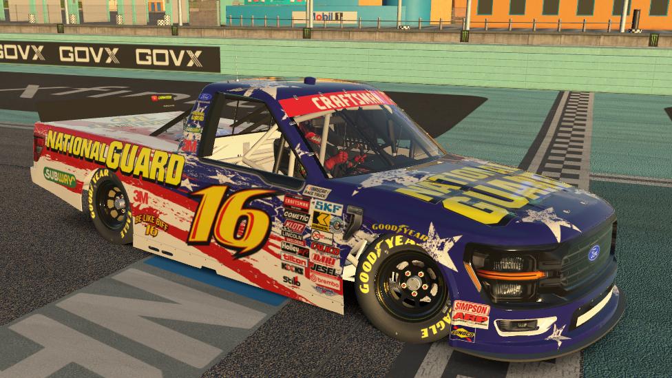 Preview of Greg Biffle Be Like Biff National Guard Tribute (Sim Stamp Numbers) by Nathan Reynolds