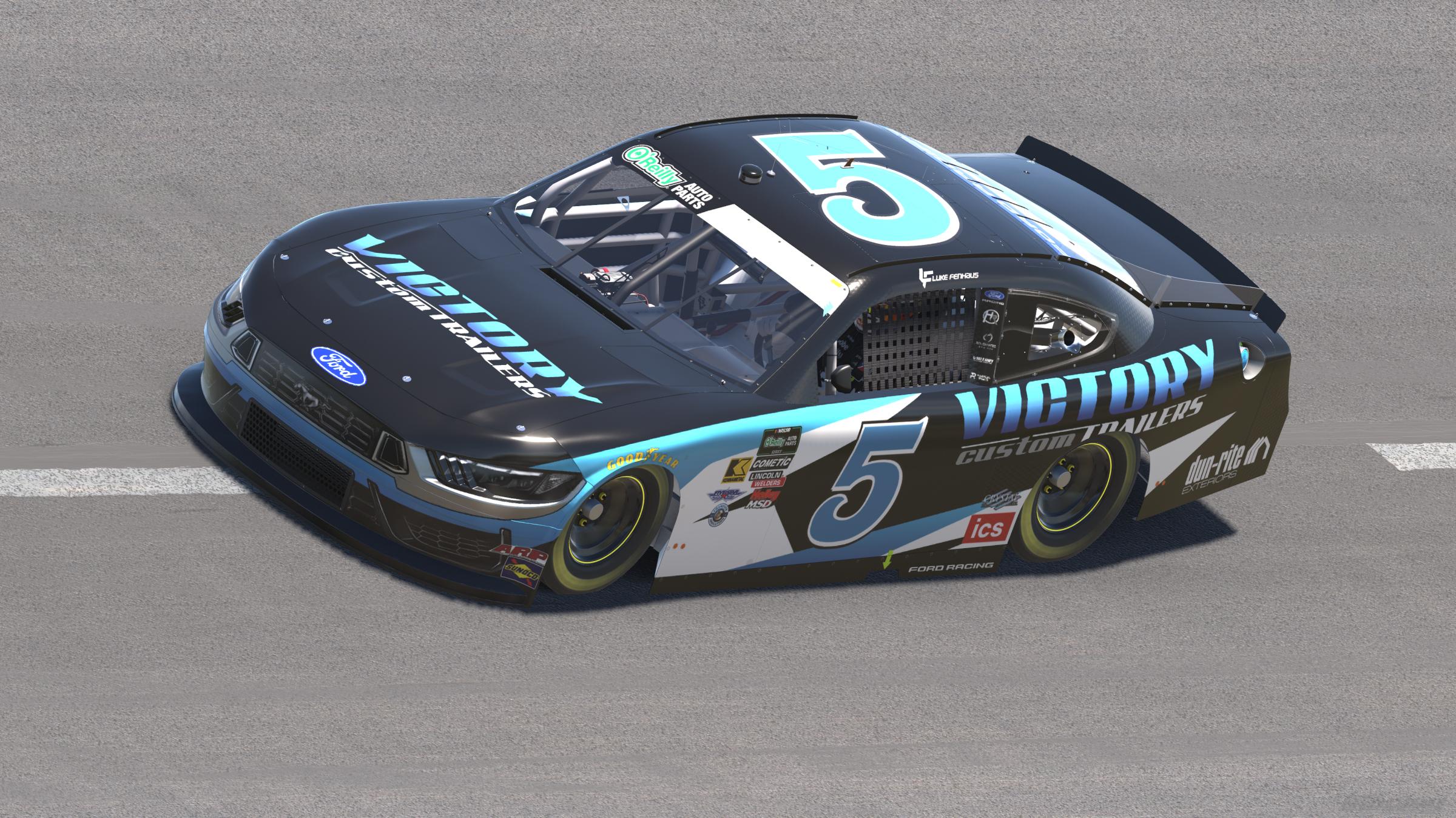 Preview of Luke Fenhaus #5 Victory Custom Trailers Hettinger Mustang - Custom Number by Landon Rock