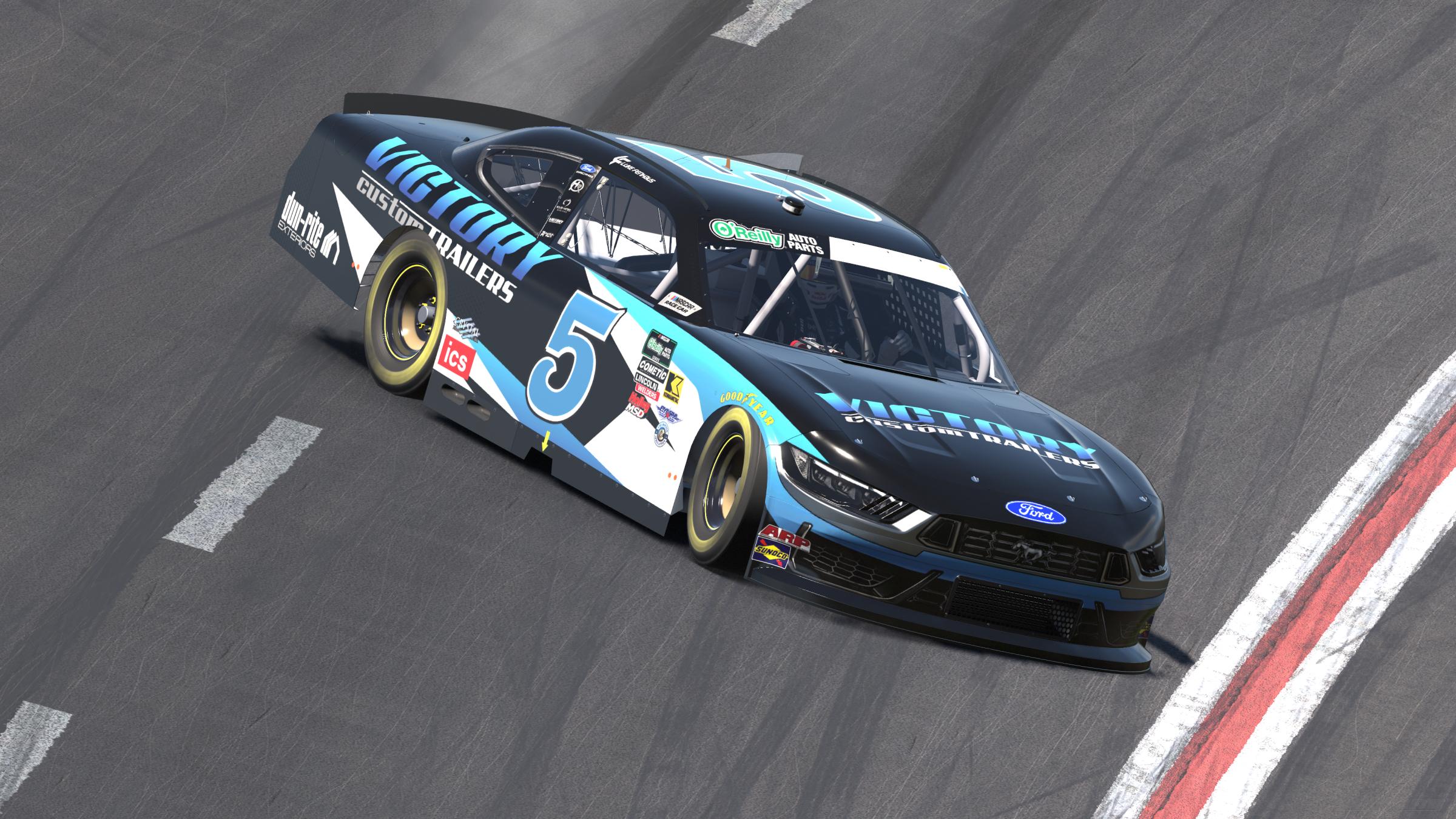 Preview of Luke Fenhaus #5 Victory Custom Trailers Hettinger Mustang - Custom Number by Landon Rock