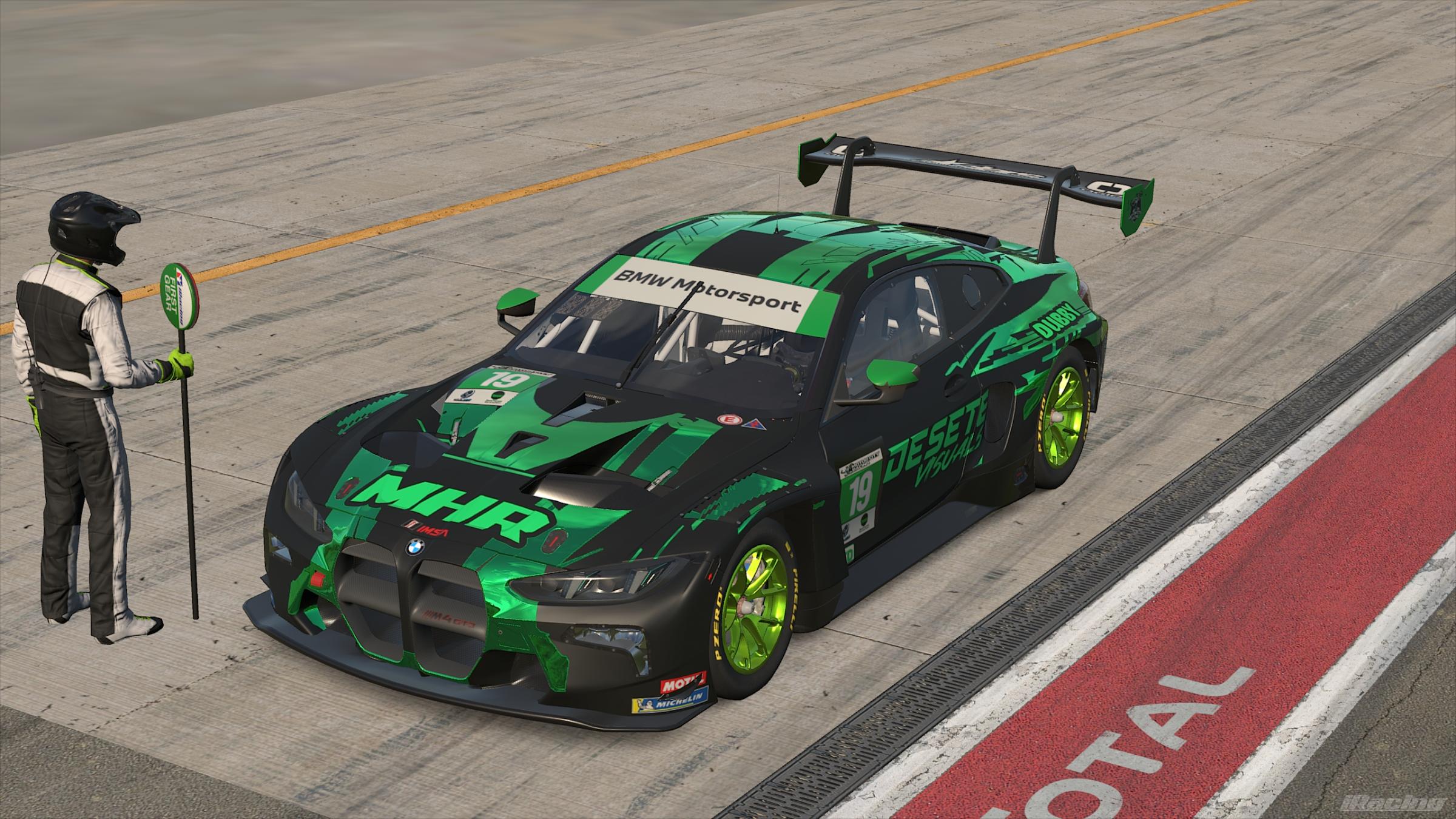 Preview of BMW M4 GT3 for MCR Green black MHR by Tallon Ulibarri