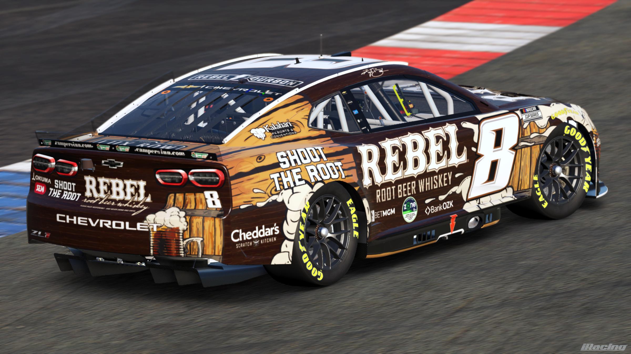 Preview of Kyle Busch 2026 Rebel Root Beer Whiskey (Sim #) by Gary P.