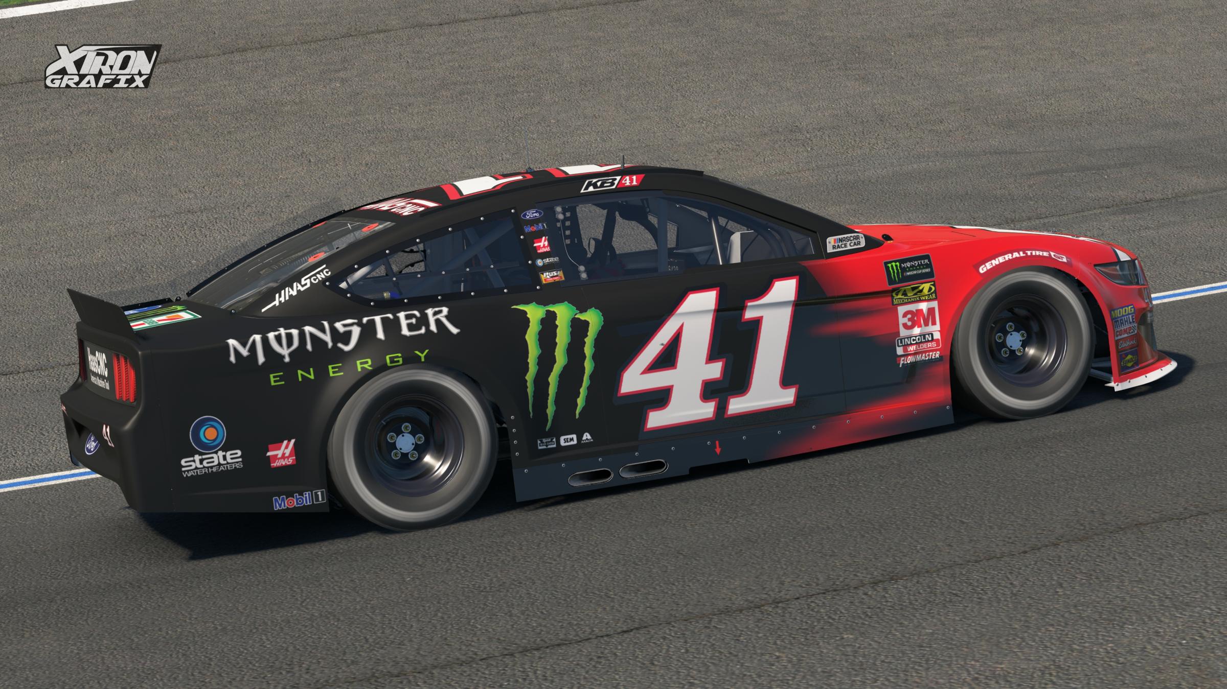 Preview of Kurt Busch 2018 Haas Automation / Monster Energy Ford by Noah W Larson