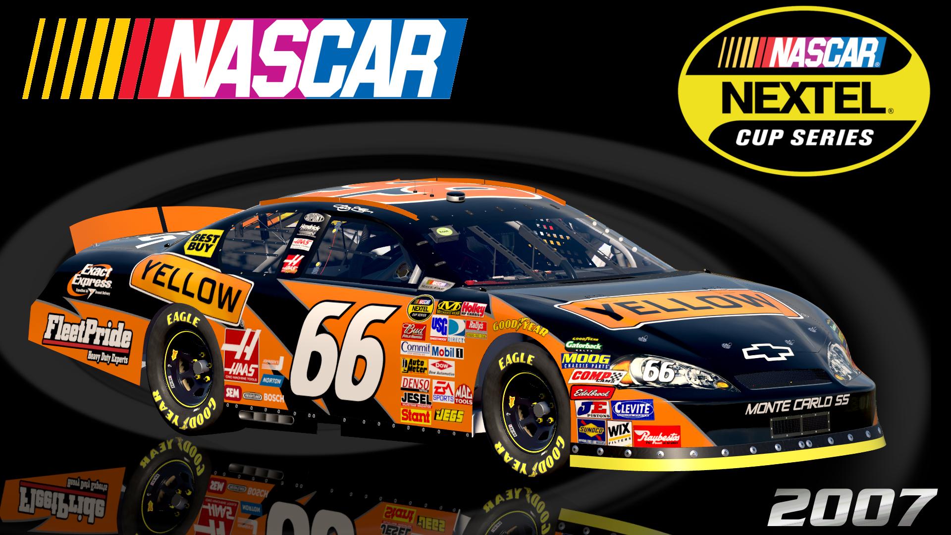 Preview of #66 Jeff Green 2007 Yellow Freight Chevrolet Monte Carlo SS Sim Stamped Number by Christian Budd