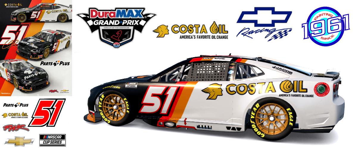 Preview of 2026 RWR Cody Ware / Parts Plus/Costa Oil Chevrolet Camaro ZL1 at COTA.  by Micael Hagstrom