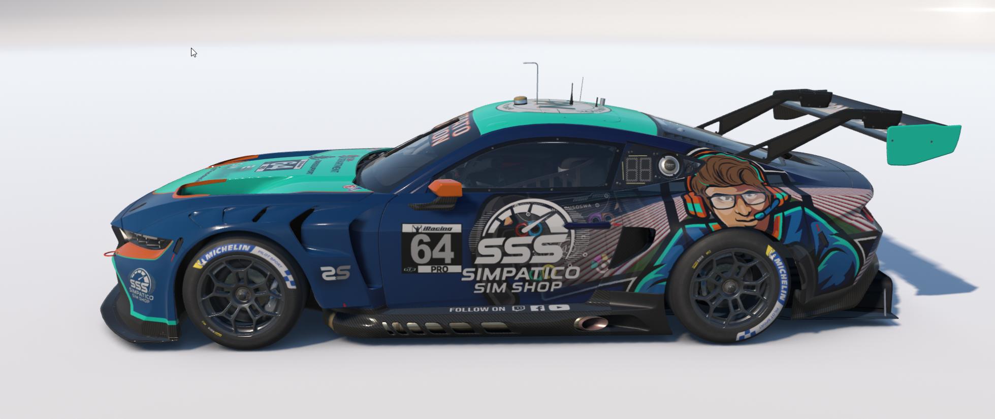 Preview of Laurence Dusoswa Mustang Gt3 by Justin Wellbelove