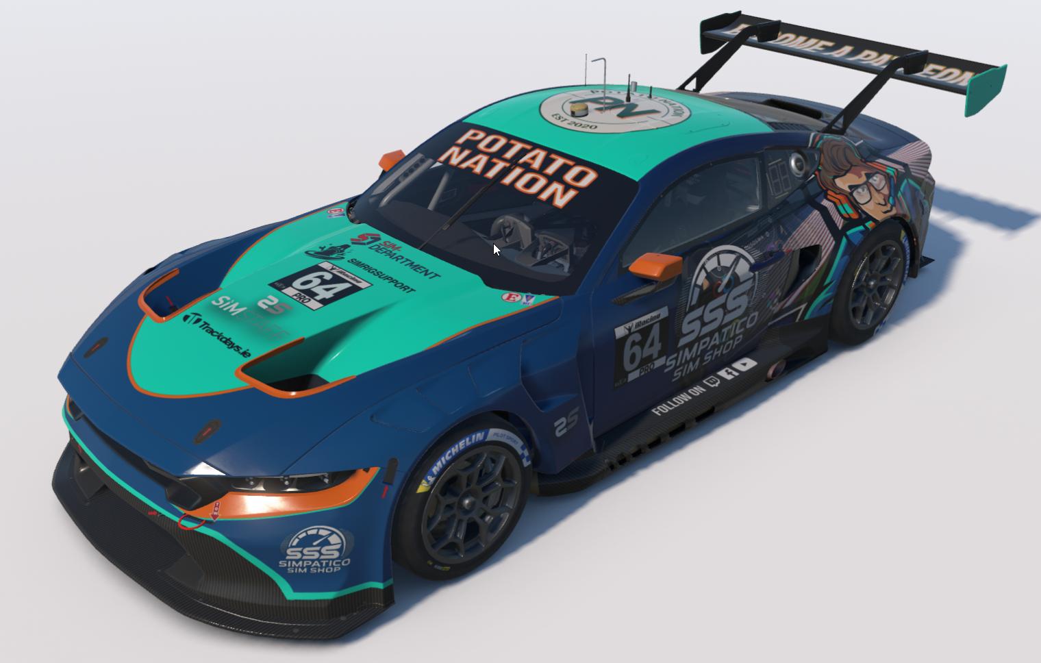 Preview of Laurence Dusoswa Mustang Gt3 by Justin Wellbelove