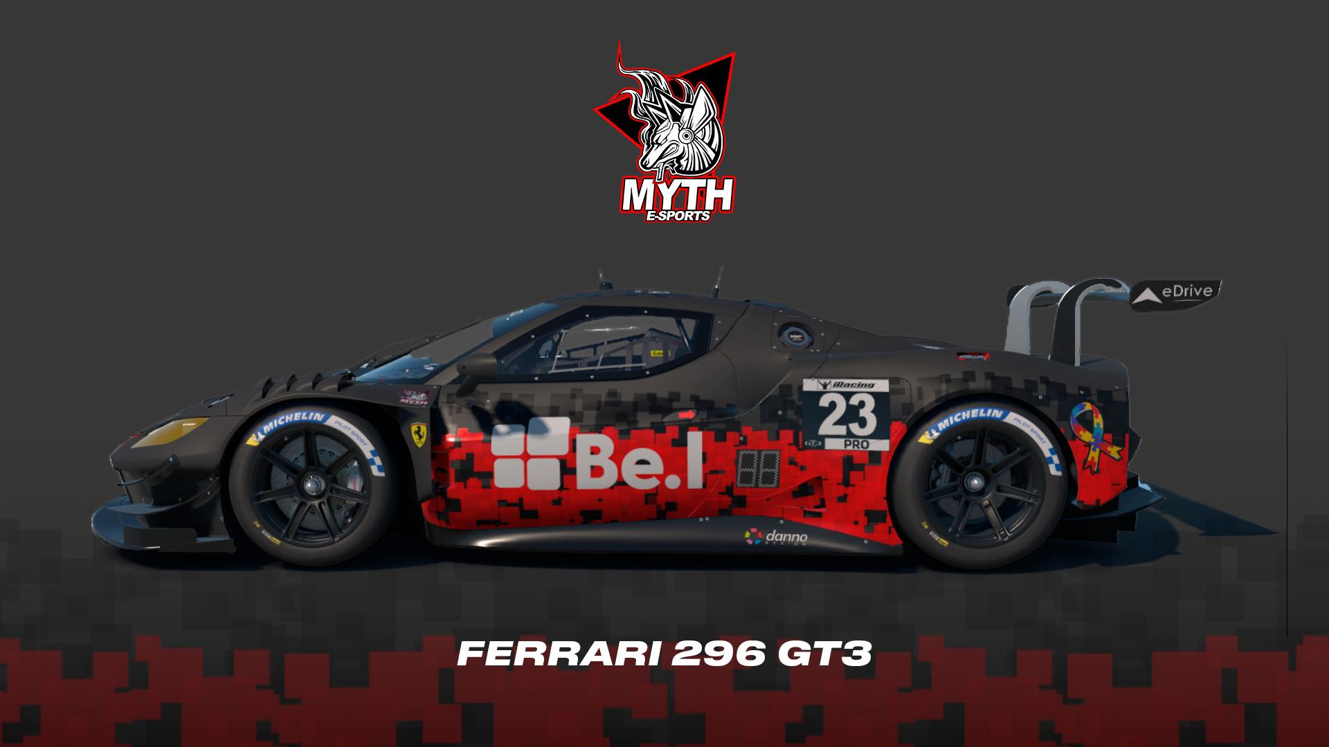 Preview of Myth | Ferrari 296 GT3 by Danilo Vaz