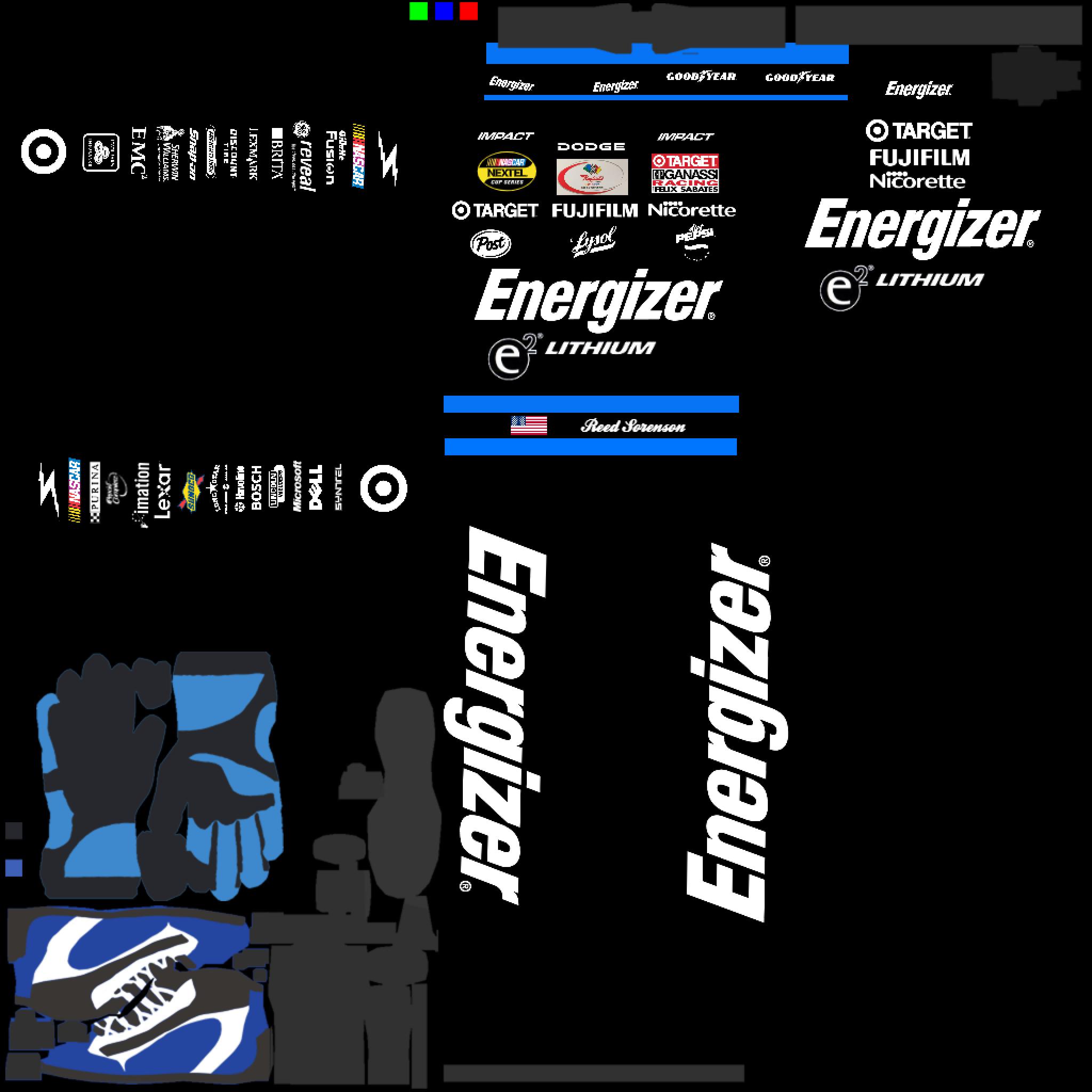 Preview of Reed Sorenson 2006 Energizer E2 lithium / Target 2006 Auto Club 500 Firesuit by Brenden Broberg