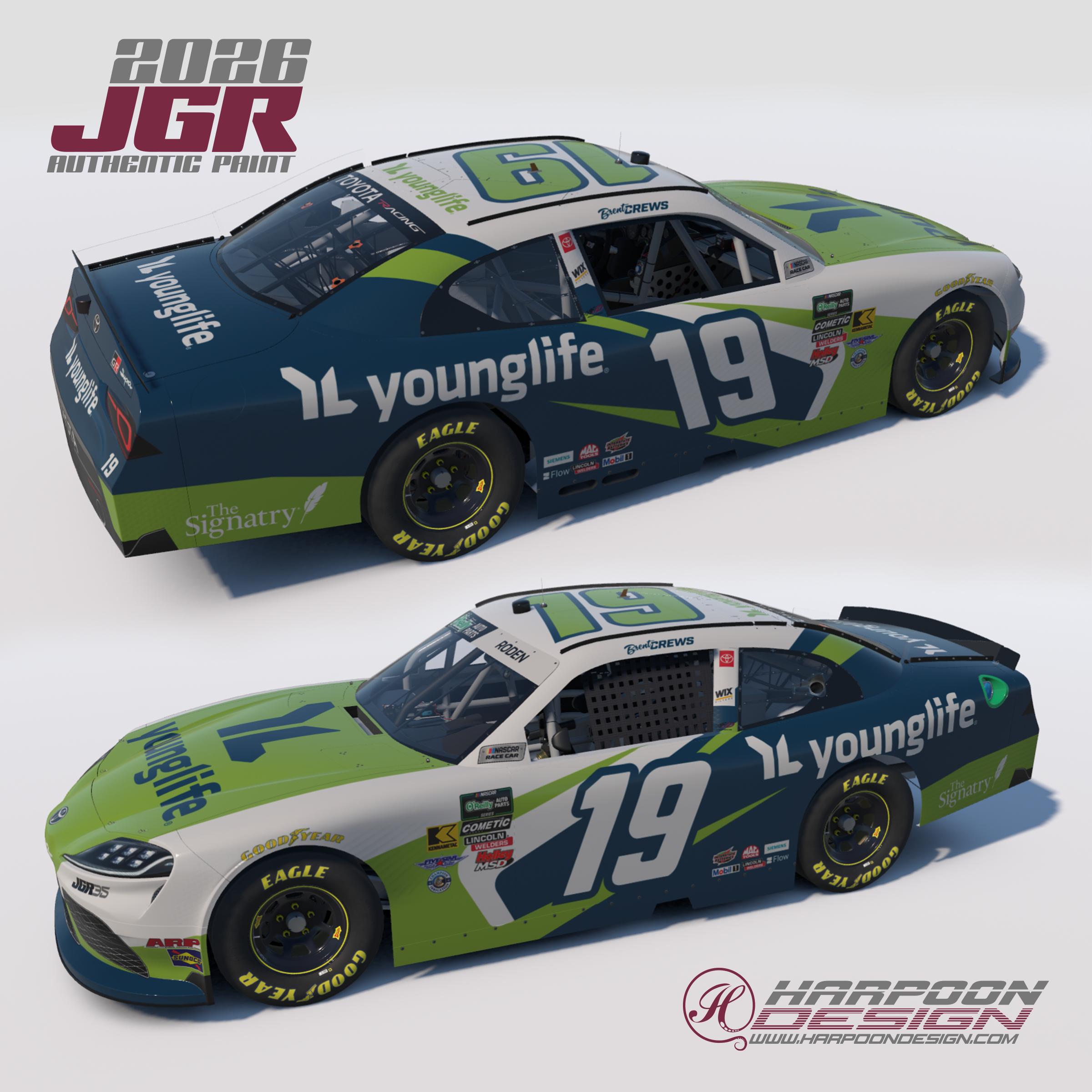 Preview of 2026 Brent Crews Younglife OReilly Toyota Supra by Brantley Roden