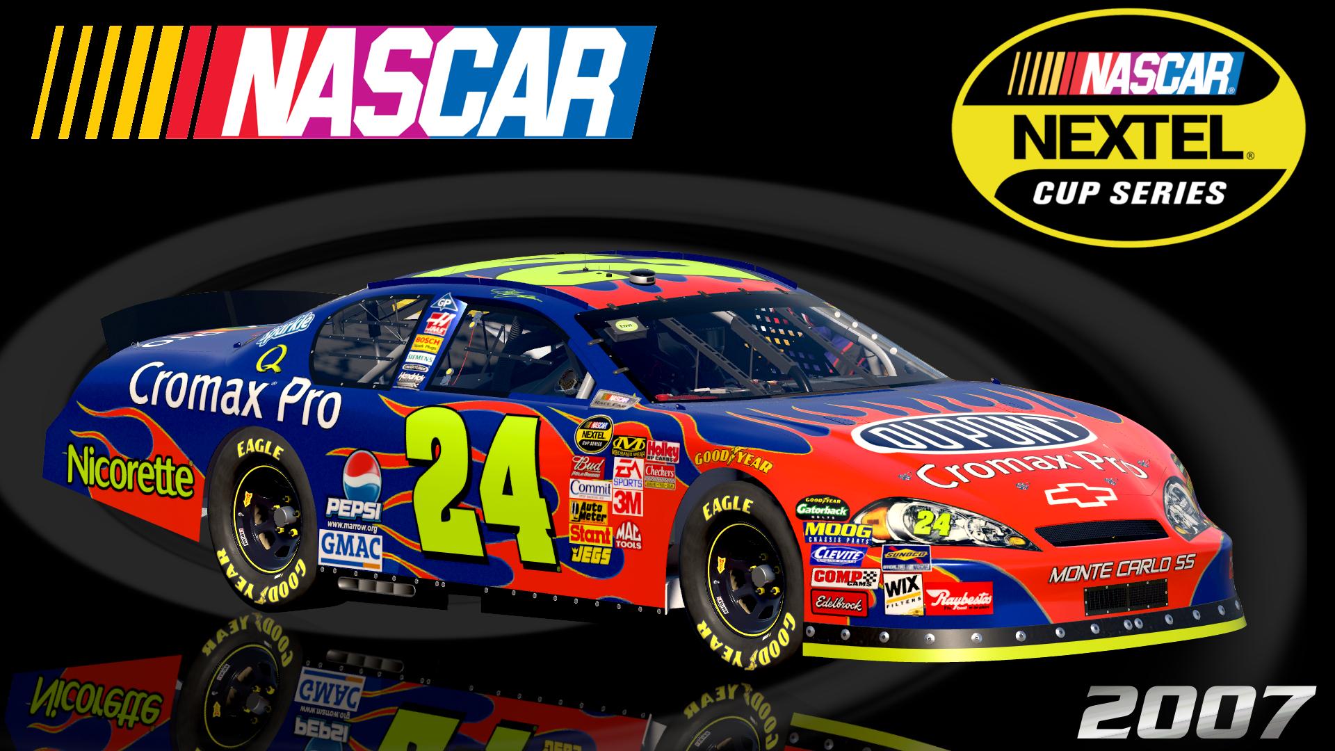 Preview of #24 Jeff Gordon 2007 DuPont Cromax Pro Chevrolet Monte Carlo SS Sim Stamped Number by Christian Budd
