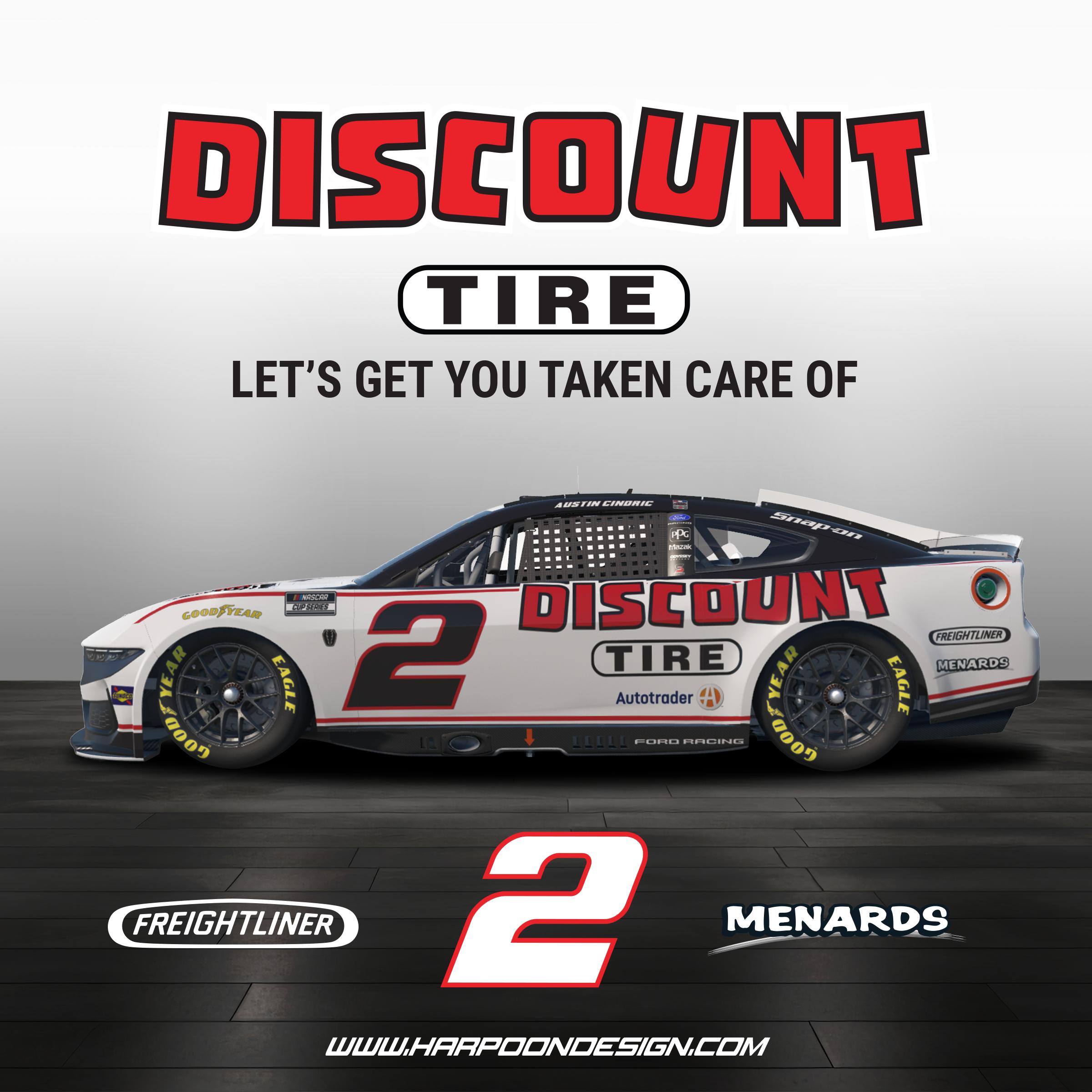 Preview of 2026 Austin Cindric Discount Tire Ford Mustang Nextgen by Brantley Roden