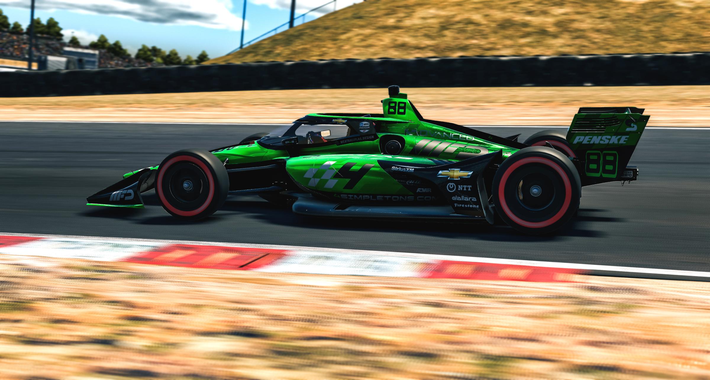 Preview of SR4S IndyCar IR18 House Livery | Green by Anthony Zych