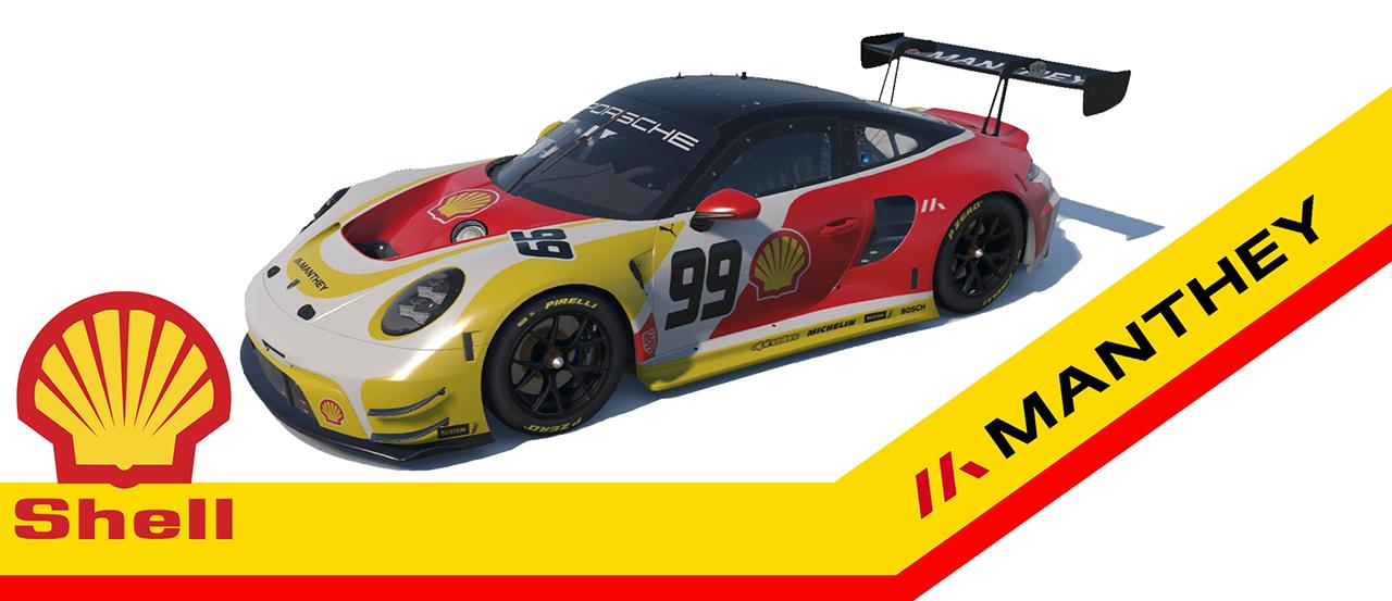 Shell Livery Blue Manthey Shell Livery by Kike Palacios - Trading Paints
