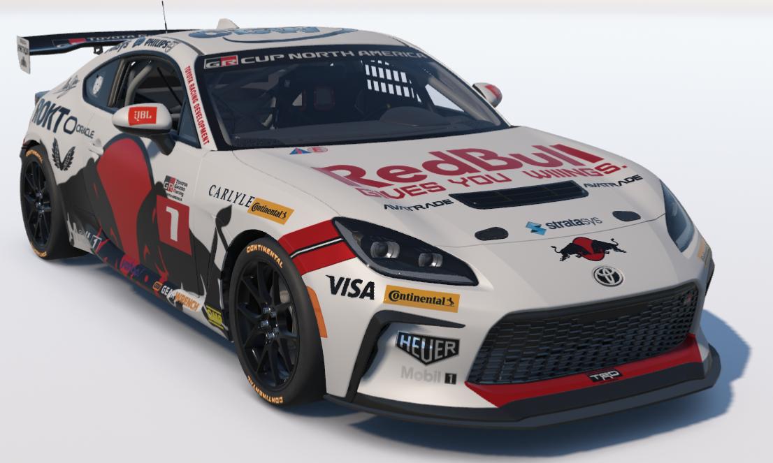 Preview of Red Bull Red White Black Maui Jim, ROKT Toyota GR86 by Ronald Lawson2