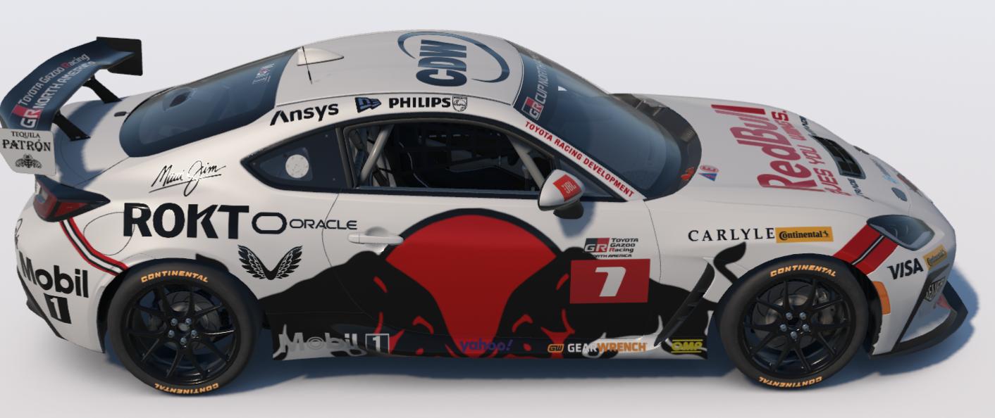 Preview of Red Bull Red White Black Maui Jim, ROKT Toyota GR86 by Ronald Lawson2