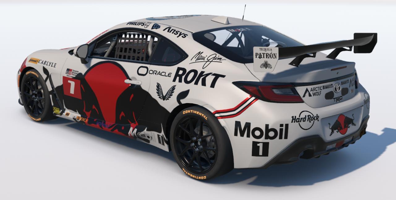 Preview of Red Bull Red White Black Maui Jim, ROKT Toyota GR86 by Ronald Lawson2