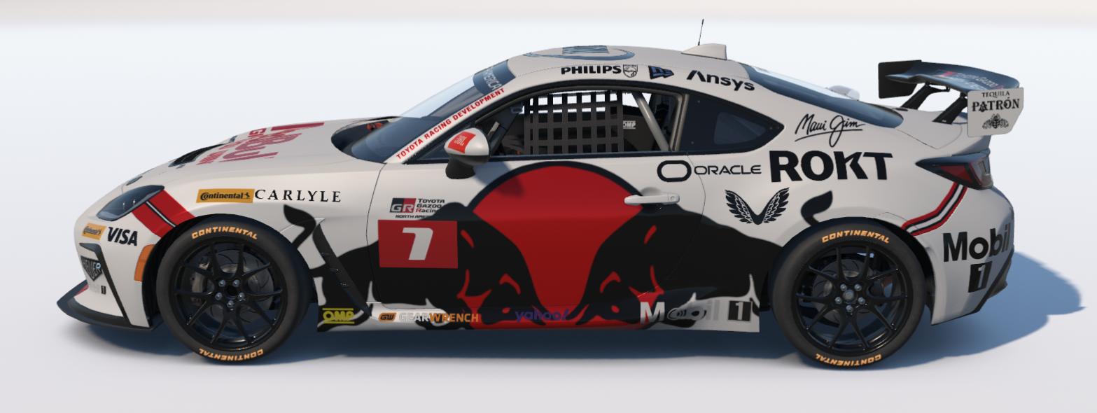 Preview of Red Bull Red White Black Maui Jim, ROKT Toyota GR86 by Ronald Lawson2