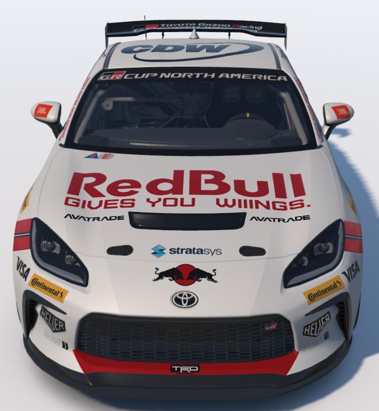 Preview of Red Bull Red White Black Maui Jim, ROKT Toyota GR86 by Ronald Lawson2