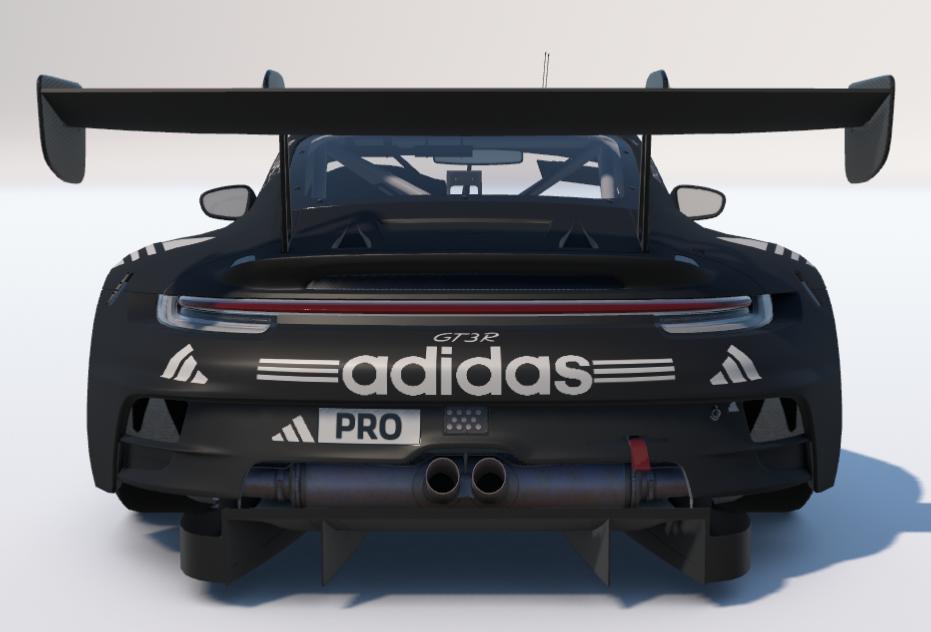 Preview of Adidas Black and White Samba Porsche 911 GT3 R (992) by Ronald Lawson2
