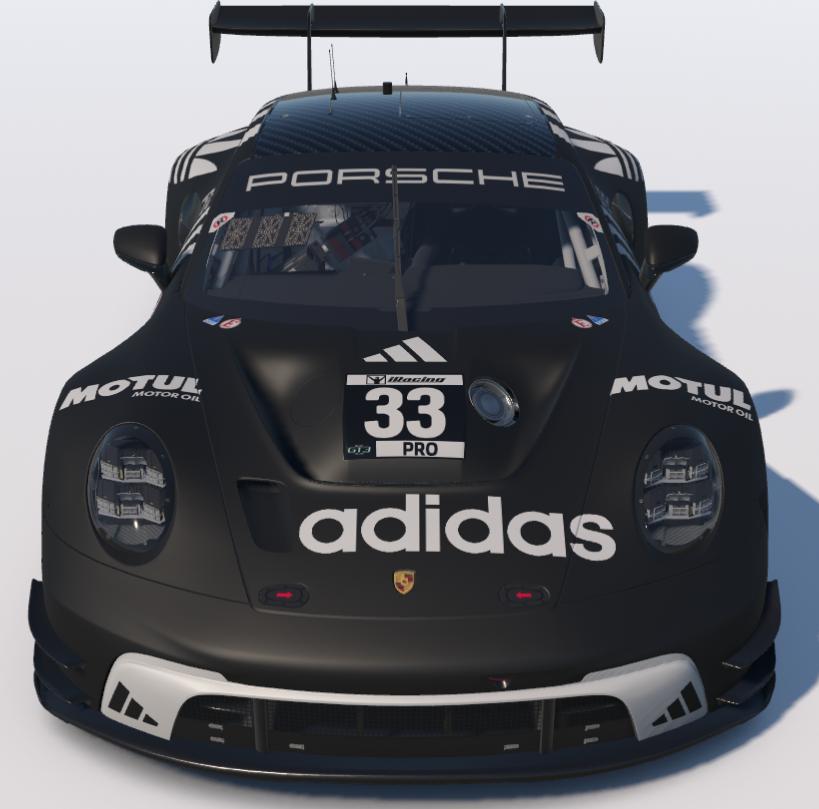 Preview of Adidas Black and White Samba Porsche 911 GT3 R (992) by Ronald Lawson2